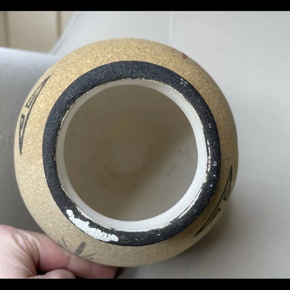 Navajo Sand Art Pottery Sunwest Indian Art New Mexico Decorative Painted - Picture 5 of 6